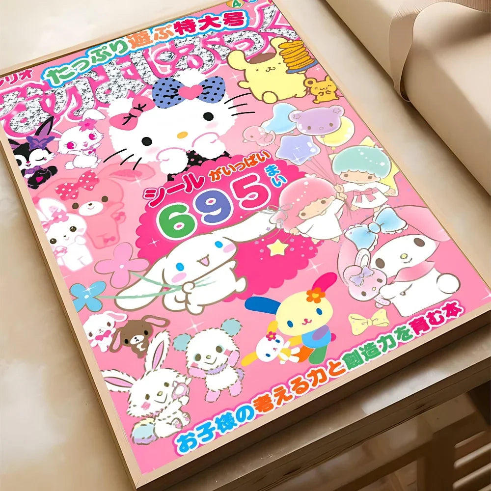 Sanrio Kuromi Hello Kitty HD Poster