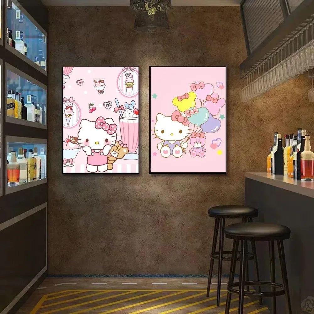 1pc K-Kawaii Kitty Cartoon poster