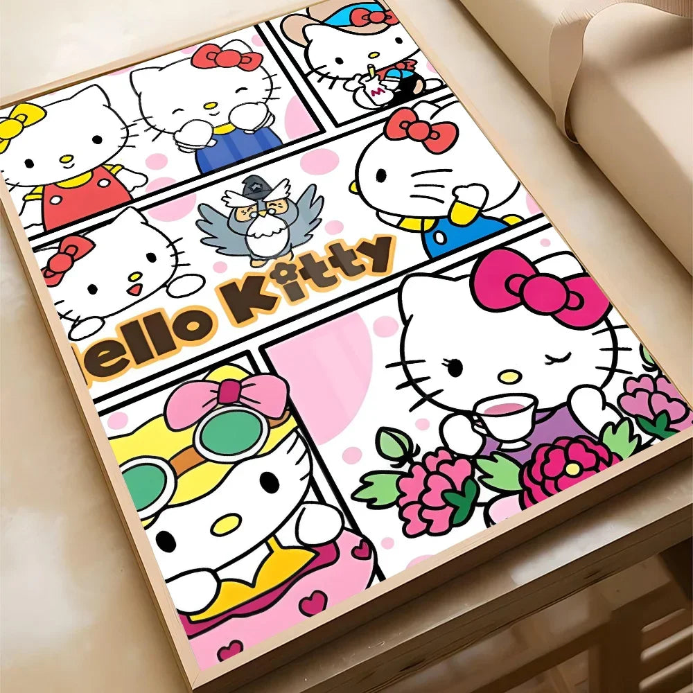 Sanrio Kuromi Hello Kitty HD Poster