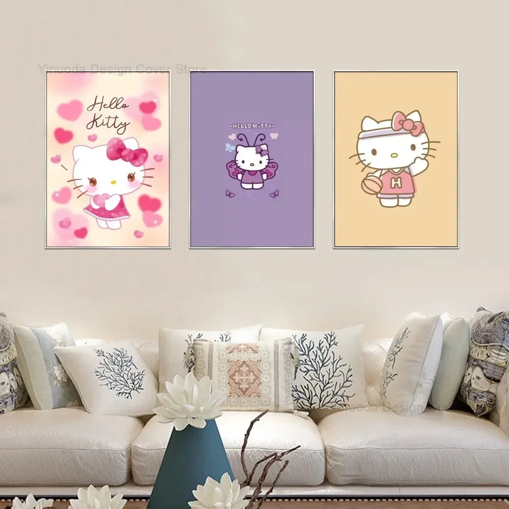 1pc K-Kawaii Kitty Cartoon poster