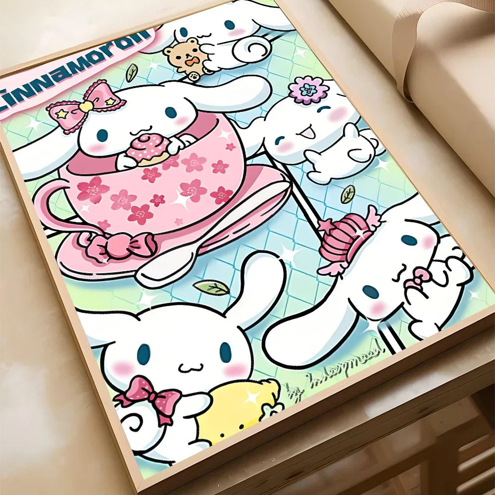 Sanrio Kuromi Hello Kitty HD Poster