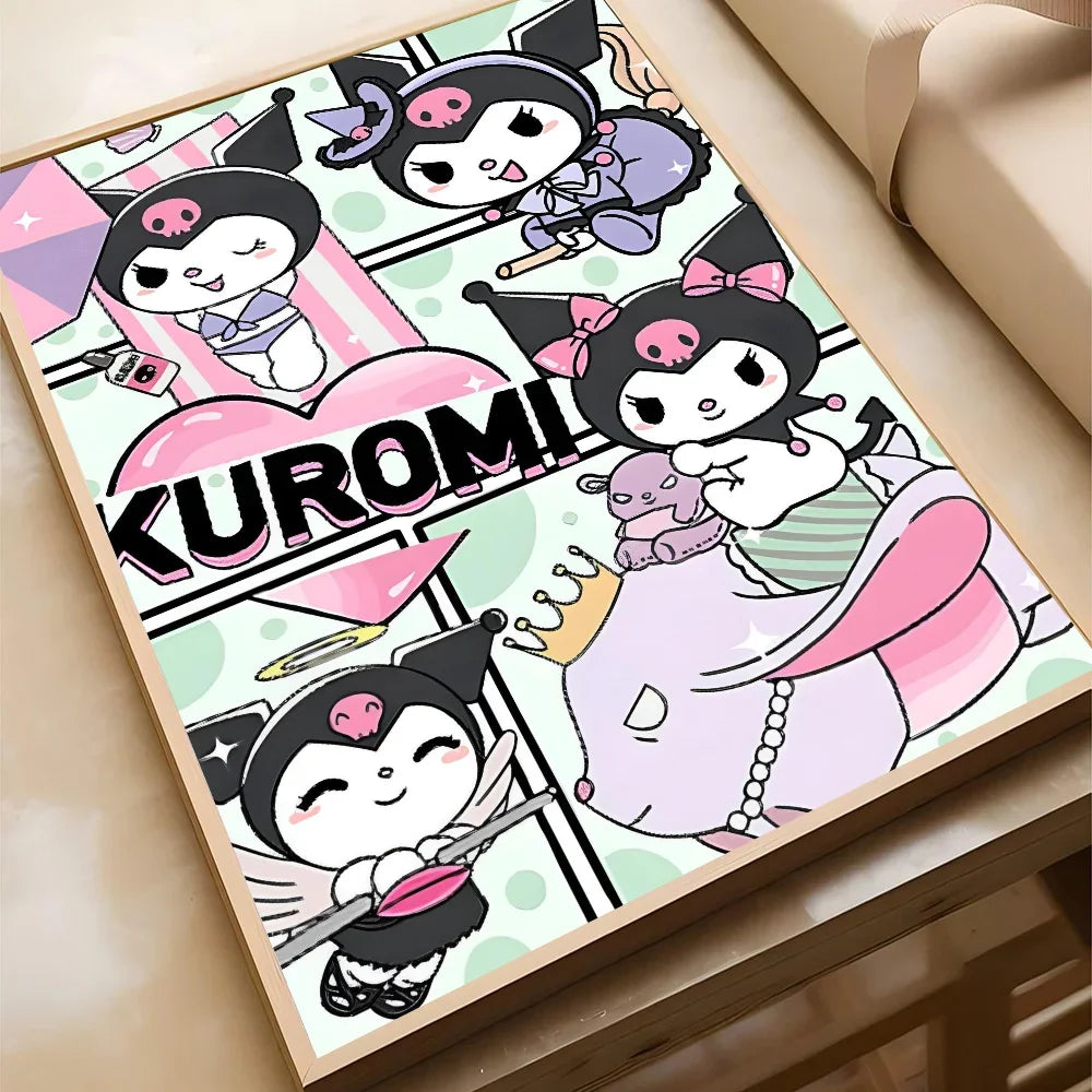 Sanrio Kuromi Hello Kitty HD Poster