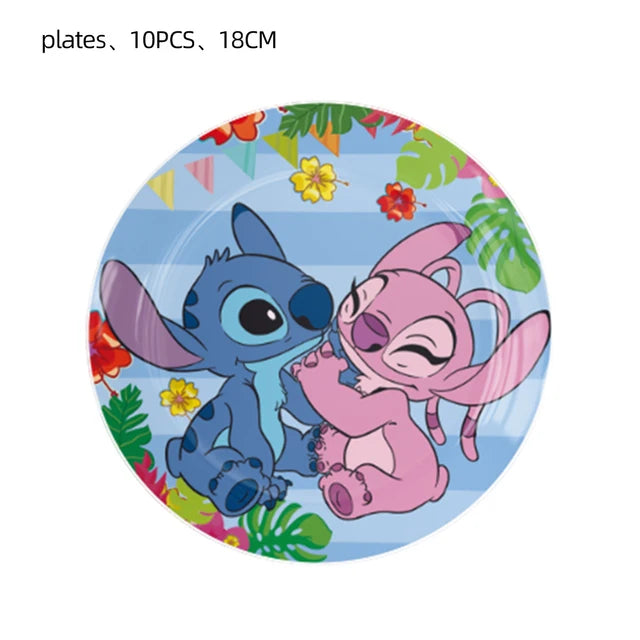 Disney Blue Stitch Birthday Party Supplies