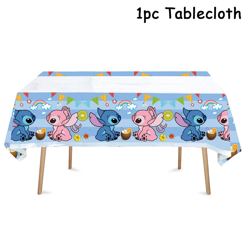 Disney Blue Stitch Birthday Party Supplies
