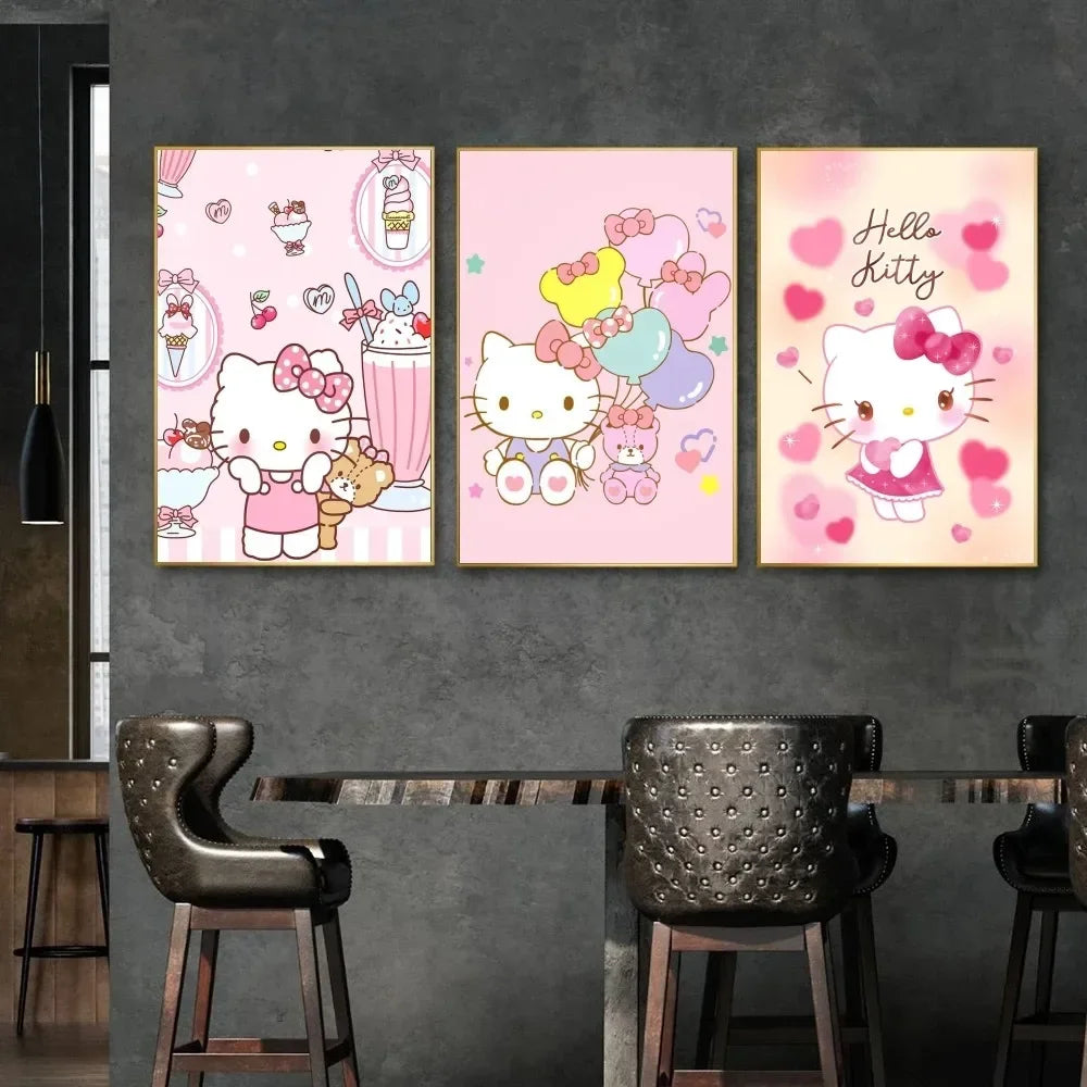 1pc K-Kawaii Kitty Cartoon poster