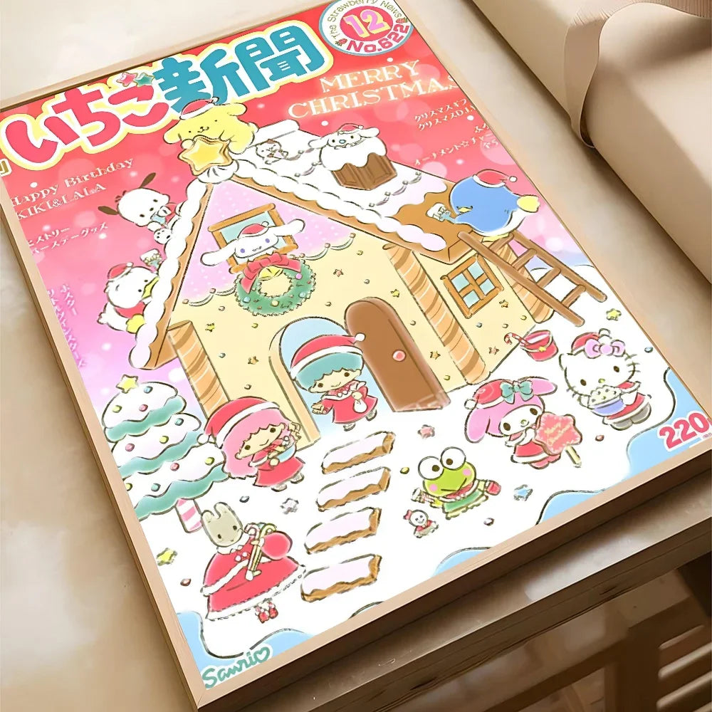 Sanrio Kuromi Hello Kitty HD Poster
