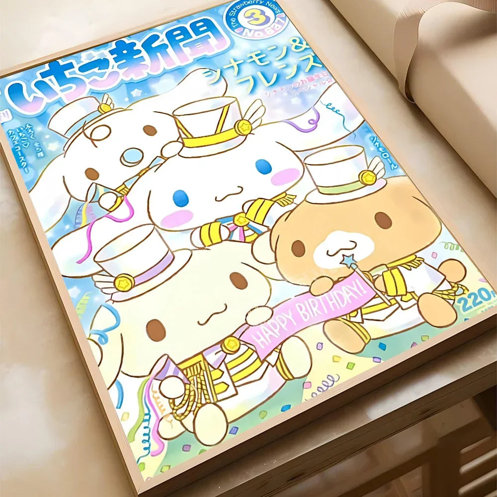 Sanrio Kuromi Hello Kitty HD Poster