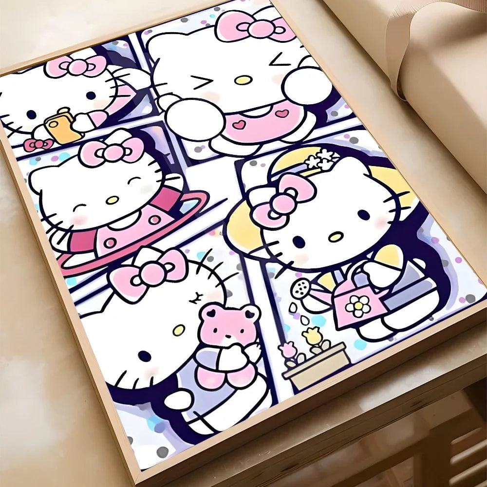 Sanrio Kuromi Hello Kitty HD Poster