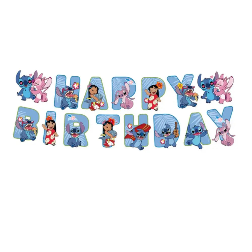 Disney Blue Stitch Birthday Party Supplies