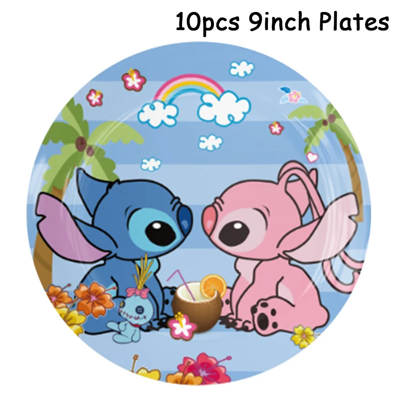 Disney Blue Stitch Birthday Party Supplies