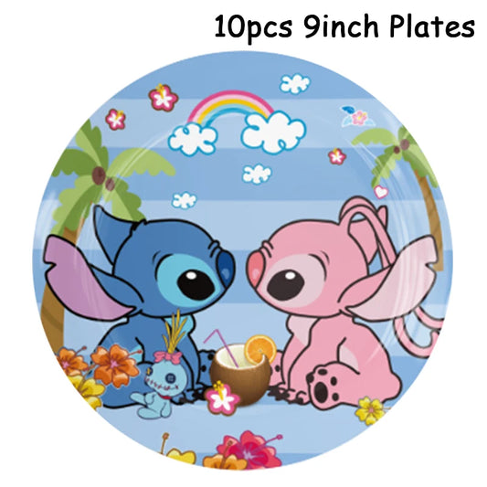 Disney Blue Stitch Birthday Party Supplies