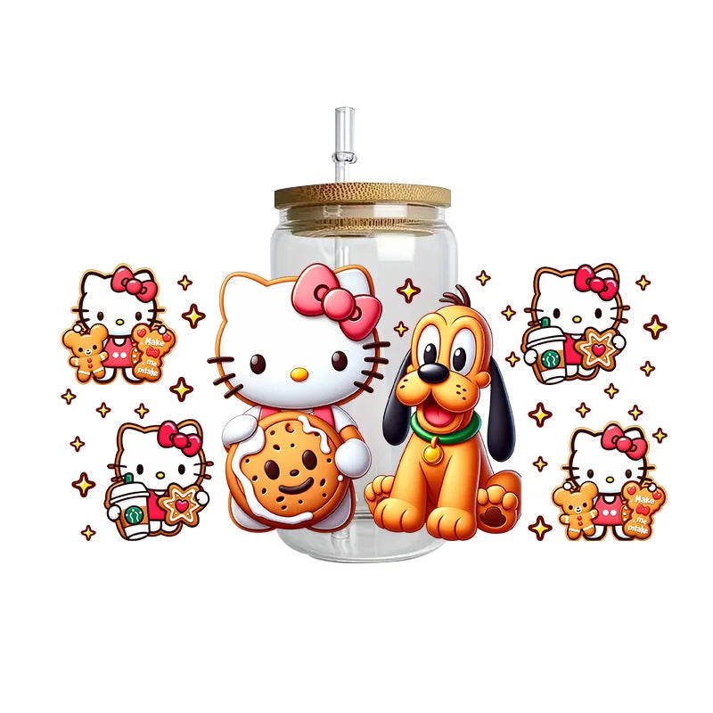 Hello Kitty waterproof crystal stickers