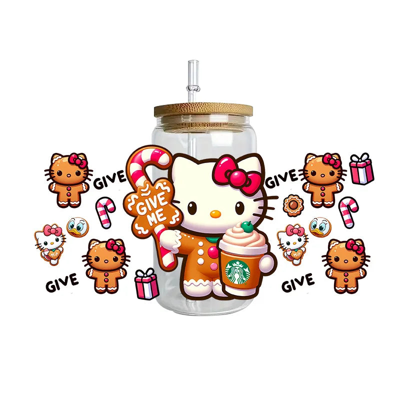 Hello Kitty waterproof crystal stickers