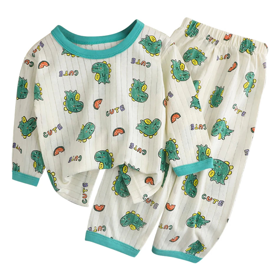 Cotton Long Sleeve and Pants Pajamas Set