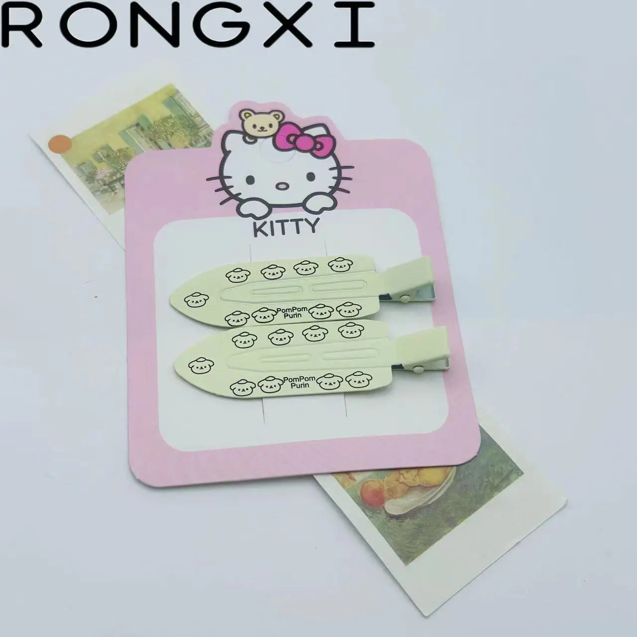 2pcs Hello Kitty Seamless Hairpin