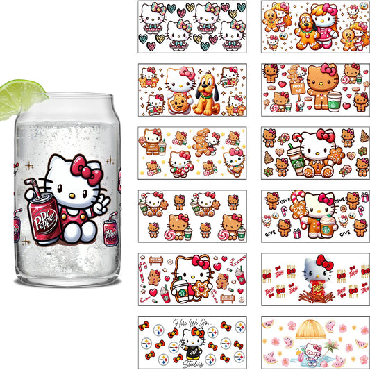Hello Kitty waterproof crystal stickers