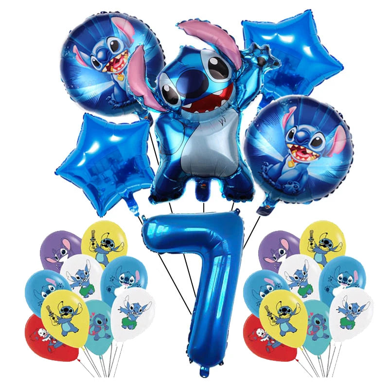 Disney Blue Stitch Birthday Party Supplies