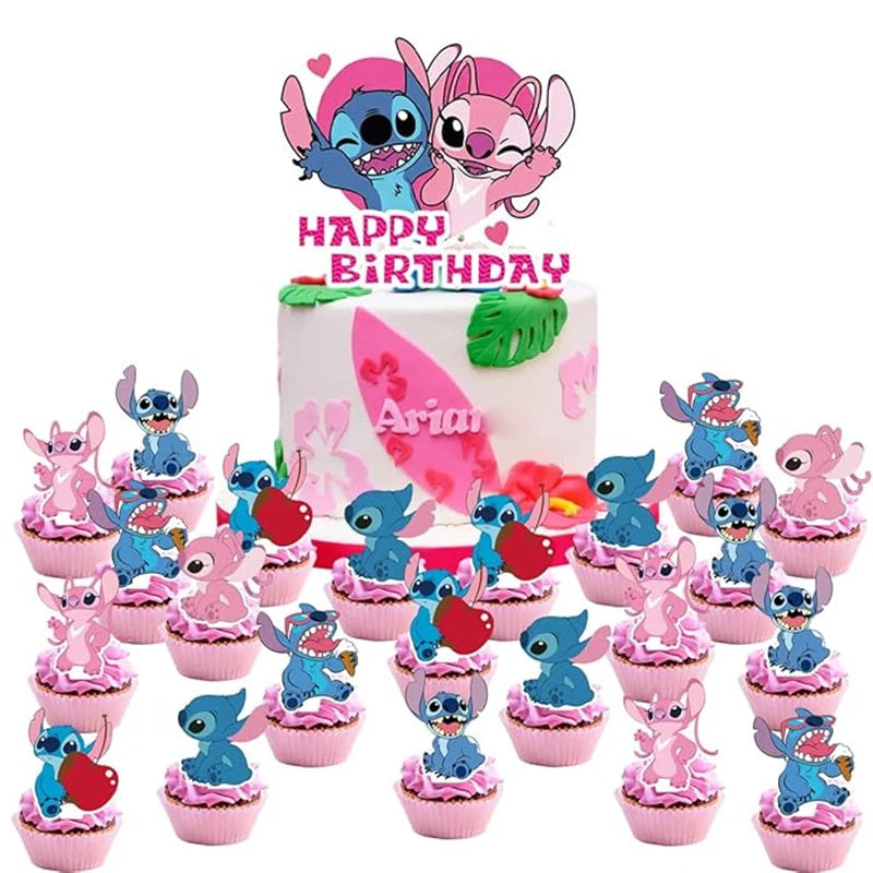 Disney Blue Stitch Birthday Party Supplies