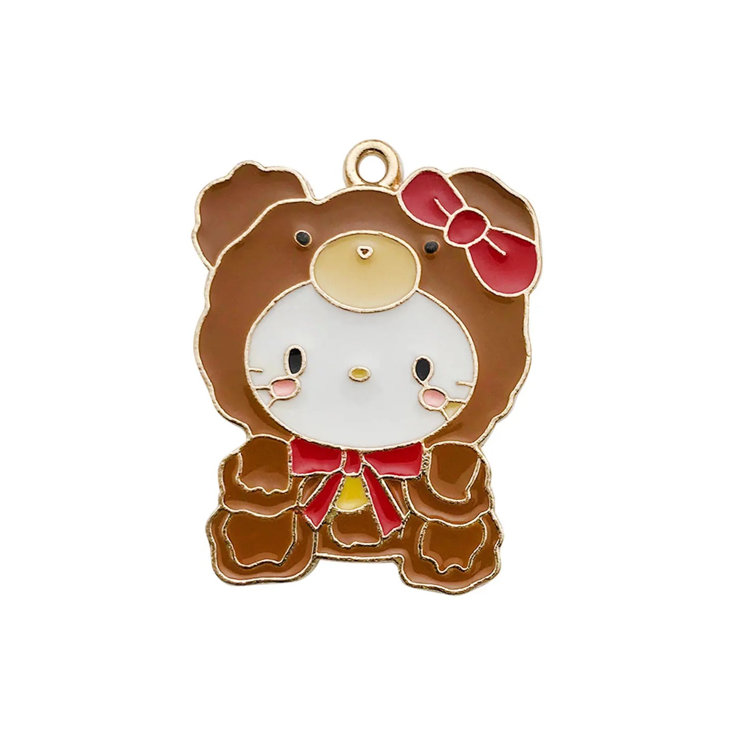 5/16pcs Cute Enamel Charms Set - DIY Your Own Hello Kitty Jewelry (Necklace/Bracelet/Earring Accessories)