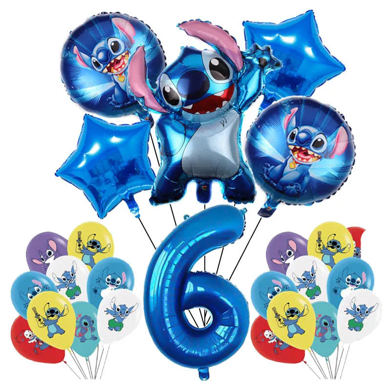 Disney Blue Stitch Birthday Party Supplies