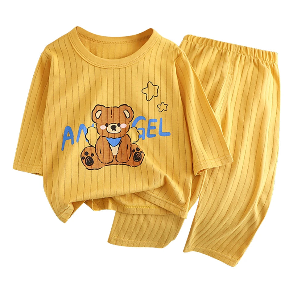 Cotton Long Sleeve and Pants Pajamas Set