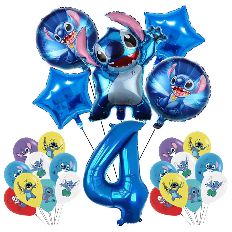 Disney Blue Stitch Birthday Party Supplies