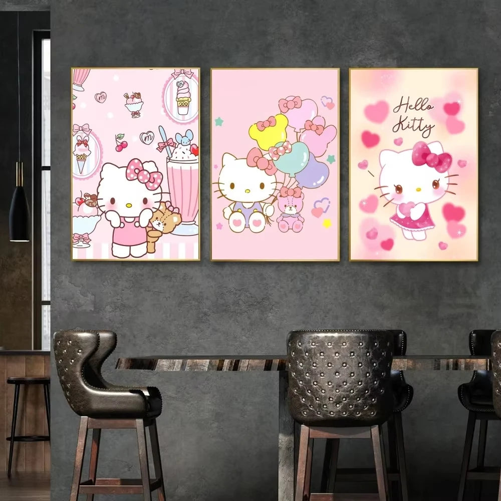 K-Kawaii Kitty Cartoon Poster