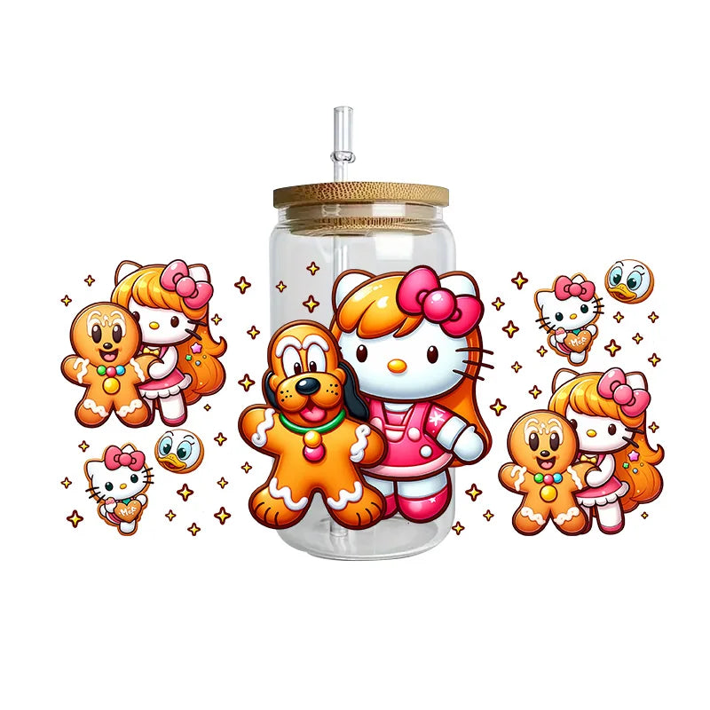 Hello Kitty waterproof crystal stickers
