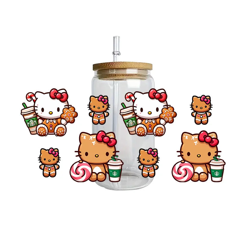 Hello Kitty waterproof crystal stickers
