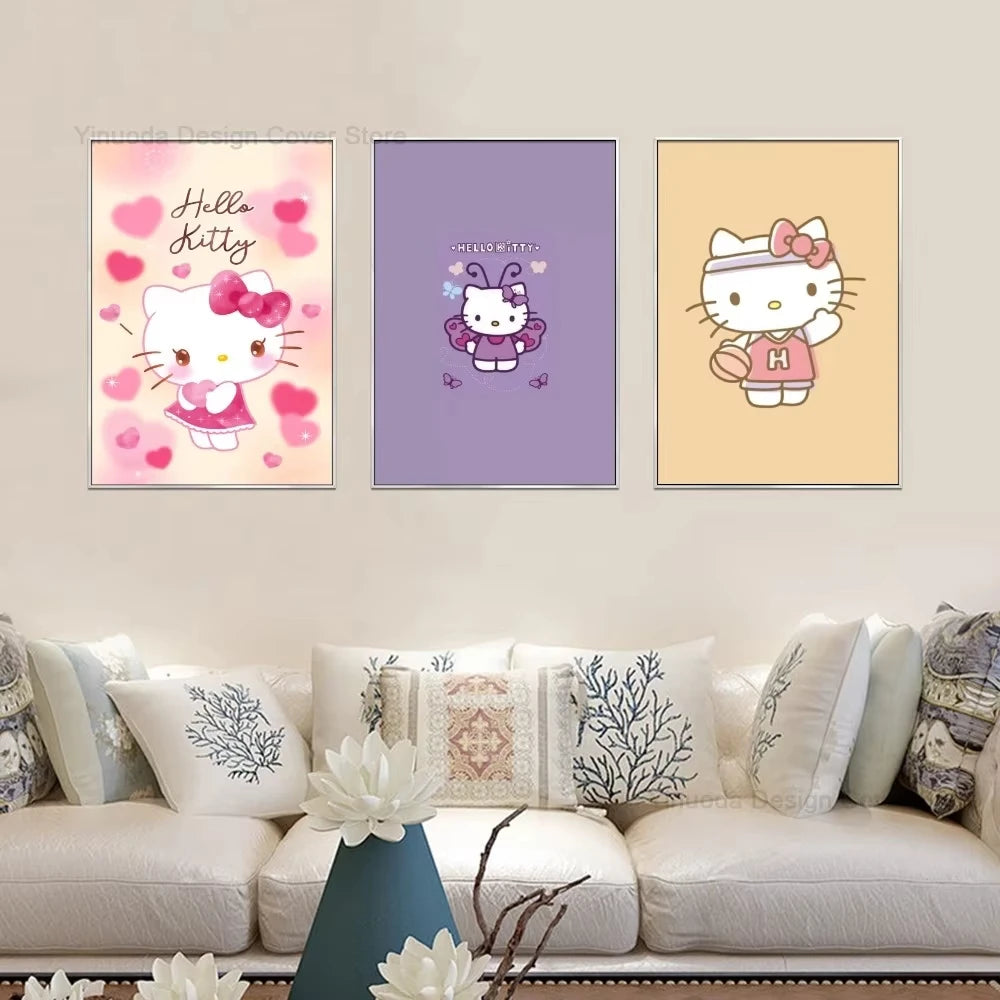 K-Kawaii Kitty Cartoon Poster