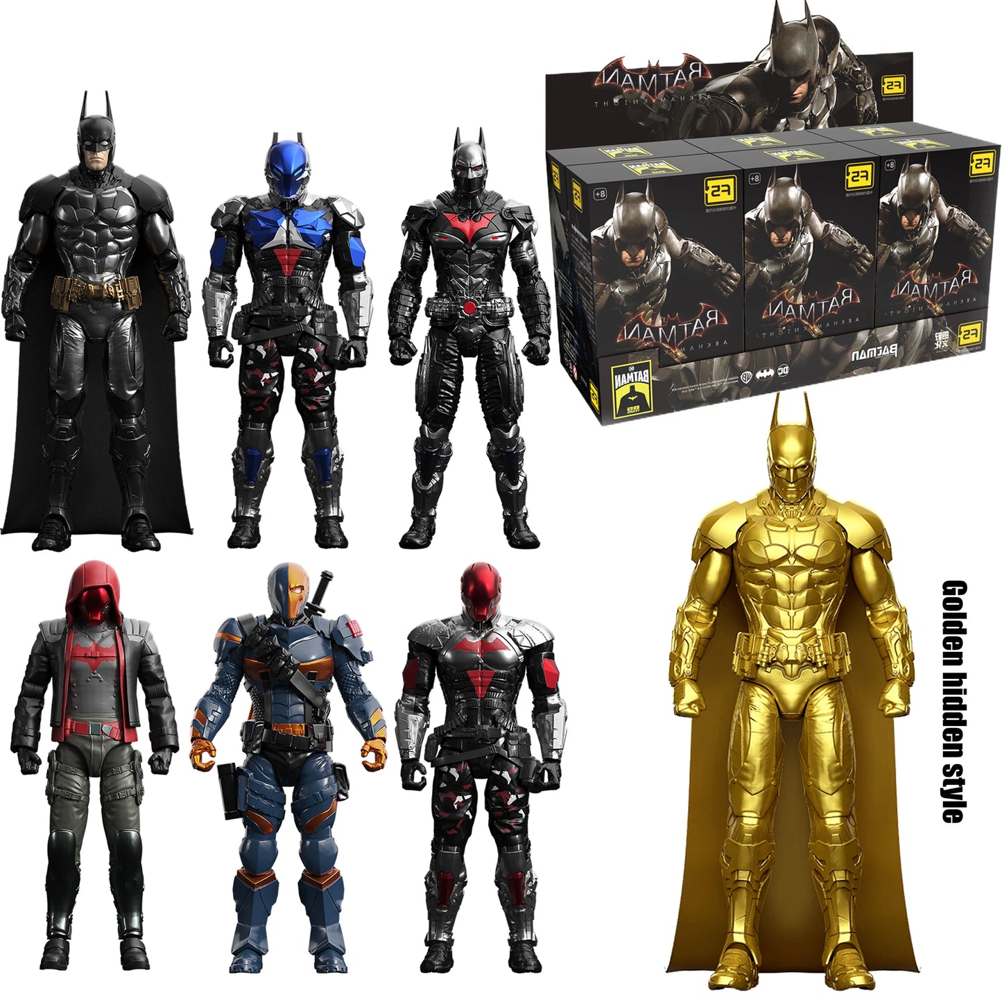 7 Style F5 Batman Arkham Knight Assembled Model Blind Box