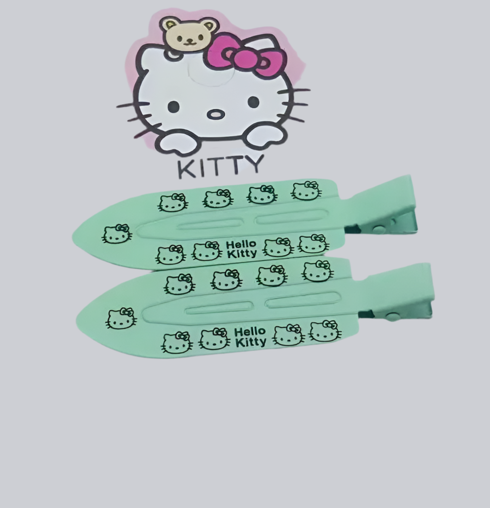 2pcs Hello Kitty Seamless Hairpin