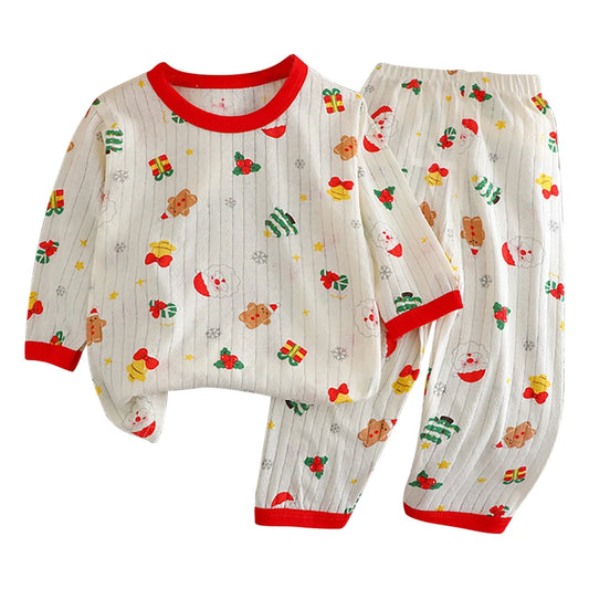 Cotton Long Sleeve and Pants Pajamas Set