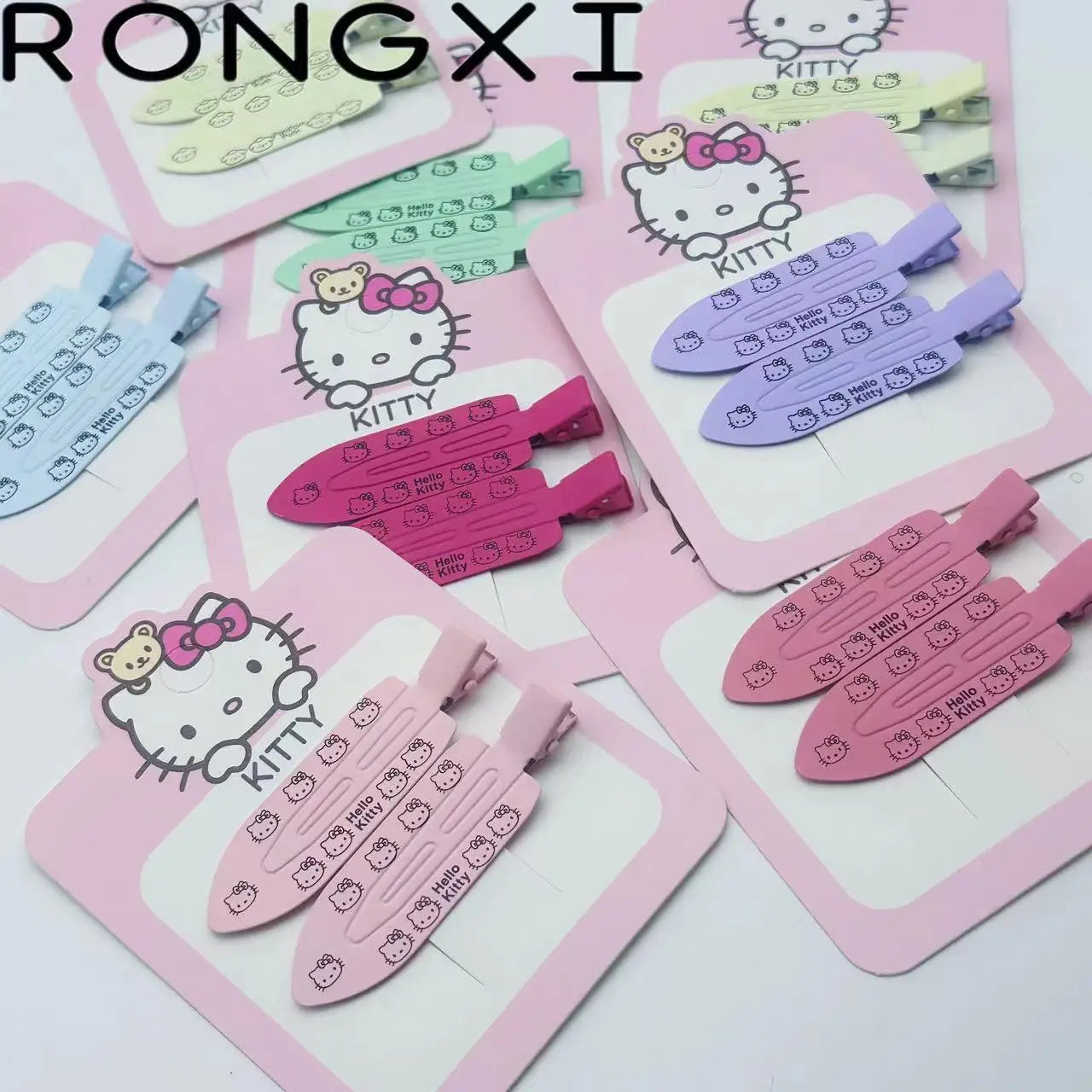 2pcs Hello Kitty Seamless Hairpin
