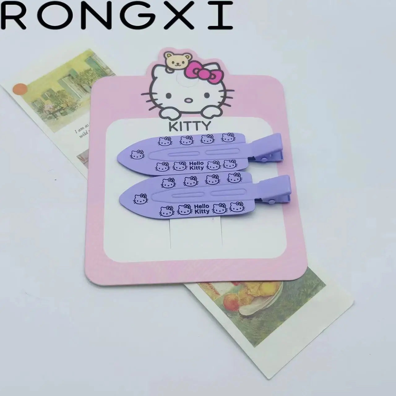 2pcs Hello Kitty Seamless Hairpin
