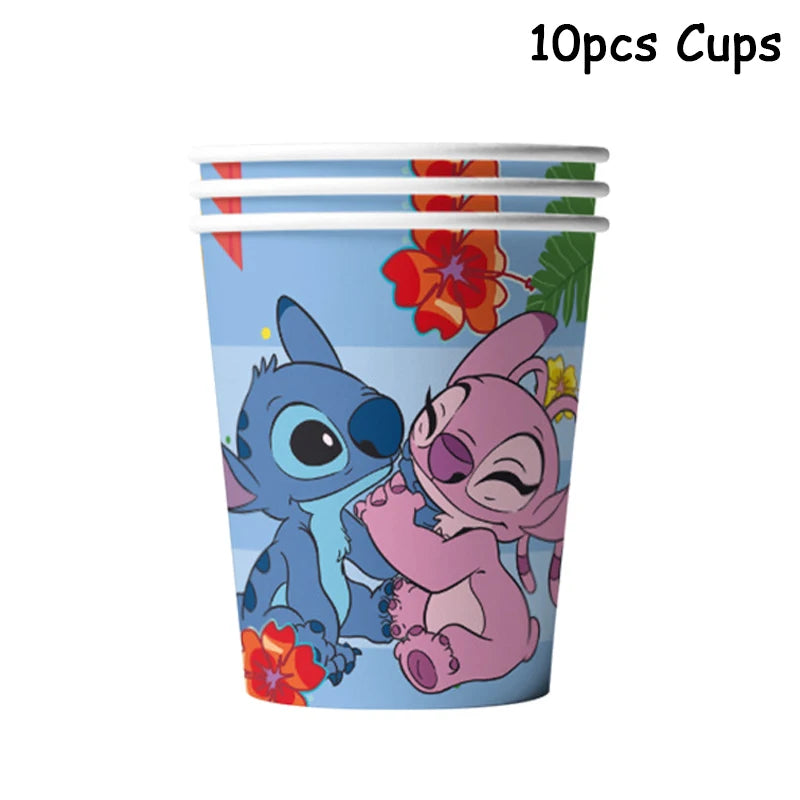 Disney Blue Stitch Birthday Party Supplies