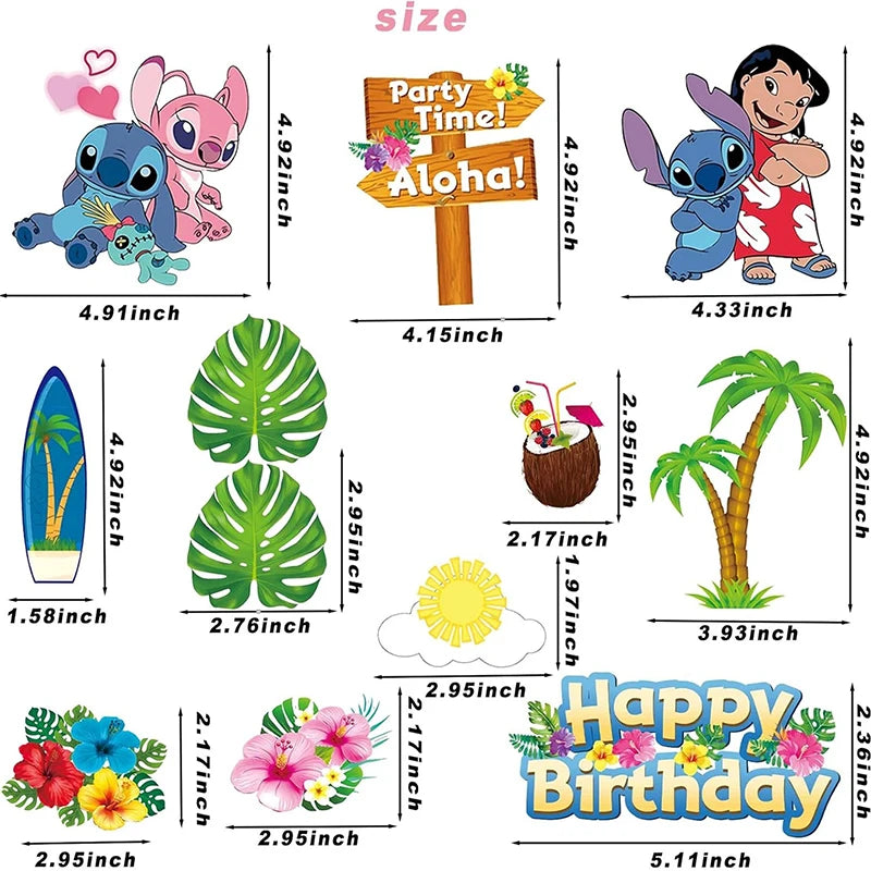 Disney Blue Stitch Birthday Party Supplies