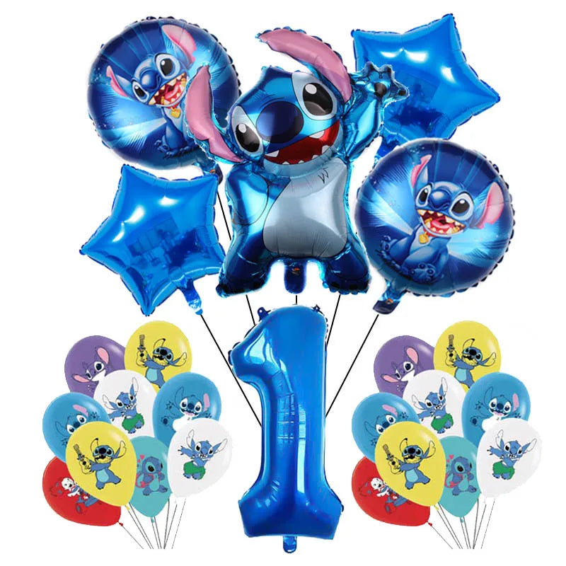 Disney Blue Stitch Birthday Party Supplies