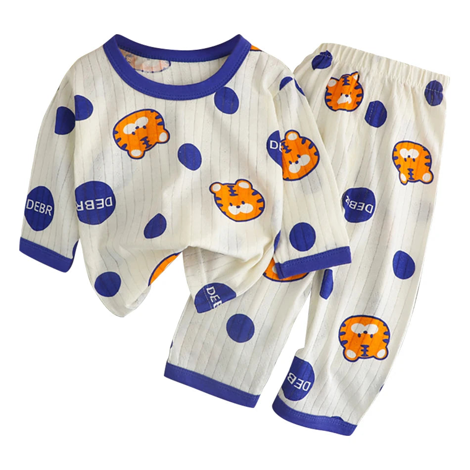 Cotton Long Sleeve and Pants Pajamas Set