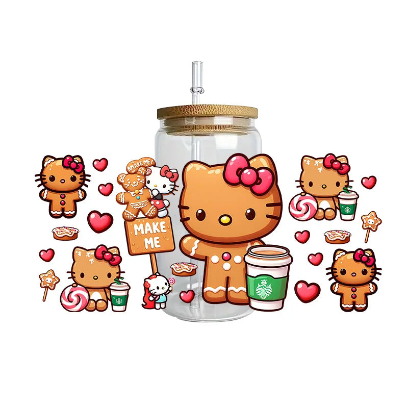 Hello Kitty waterproof crystal stickers