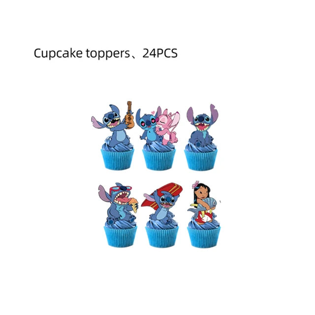 Disney Blue Stitch Birthday Party Supplies
