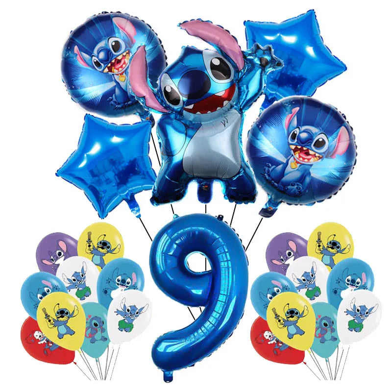 Disney Blue Stitch Birthday Party Supplies