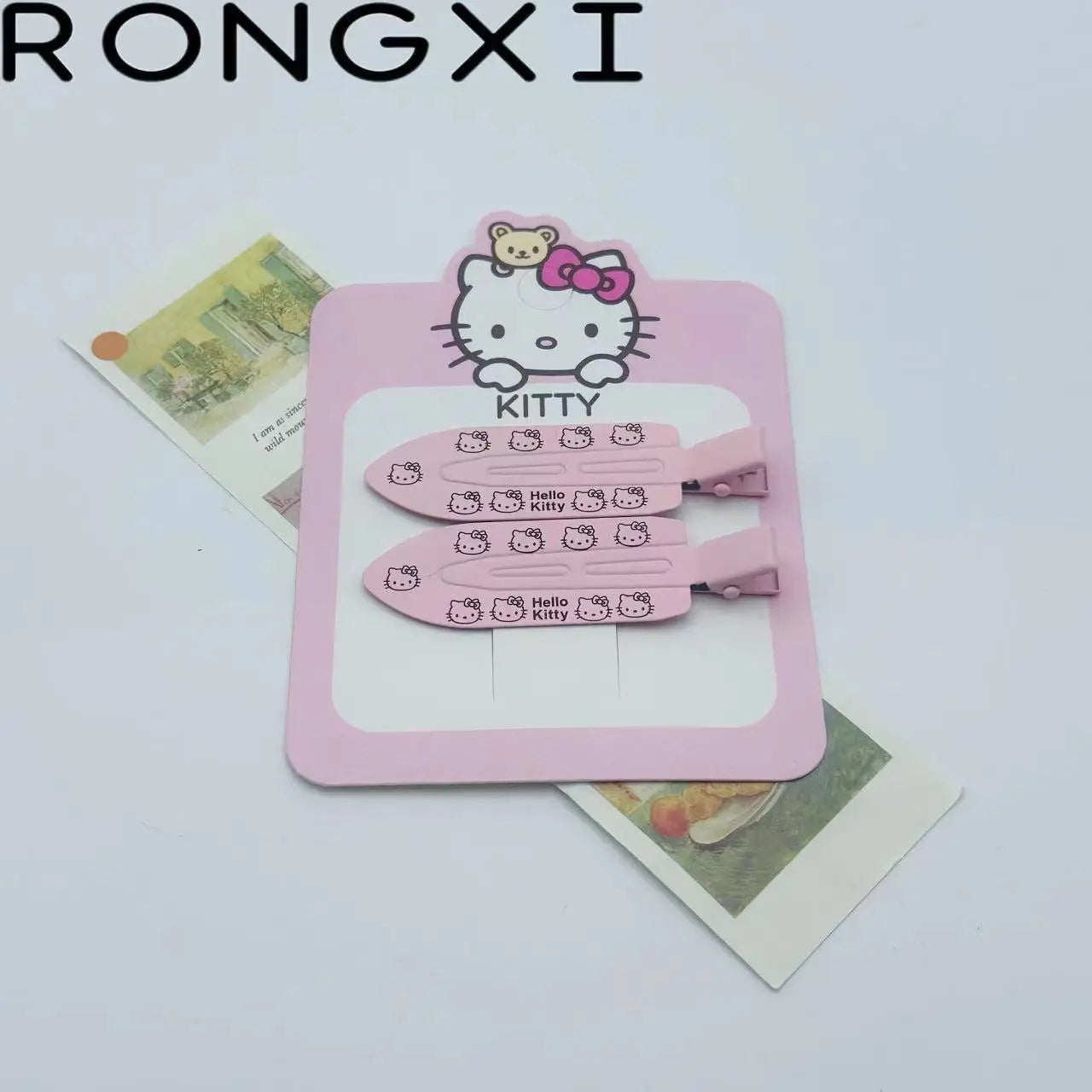 2pcs Hello Kitty Seamless Hairpin