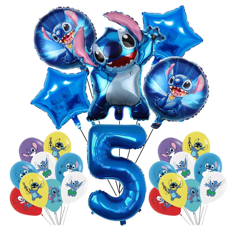 Disney Blue Stitch Birthday Party Supplies