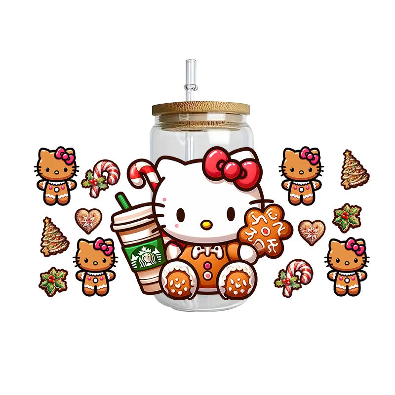 Hello Kitty waterproof crystal stickers