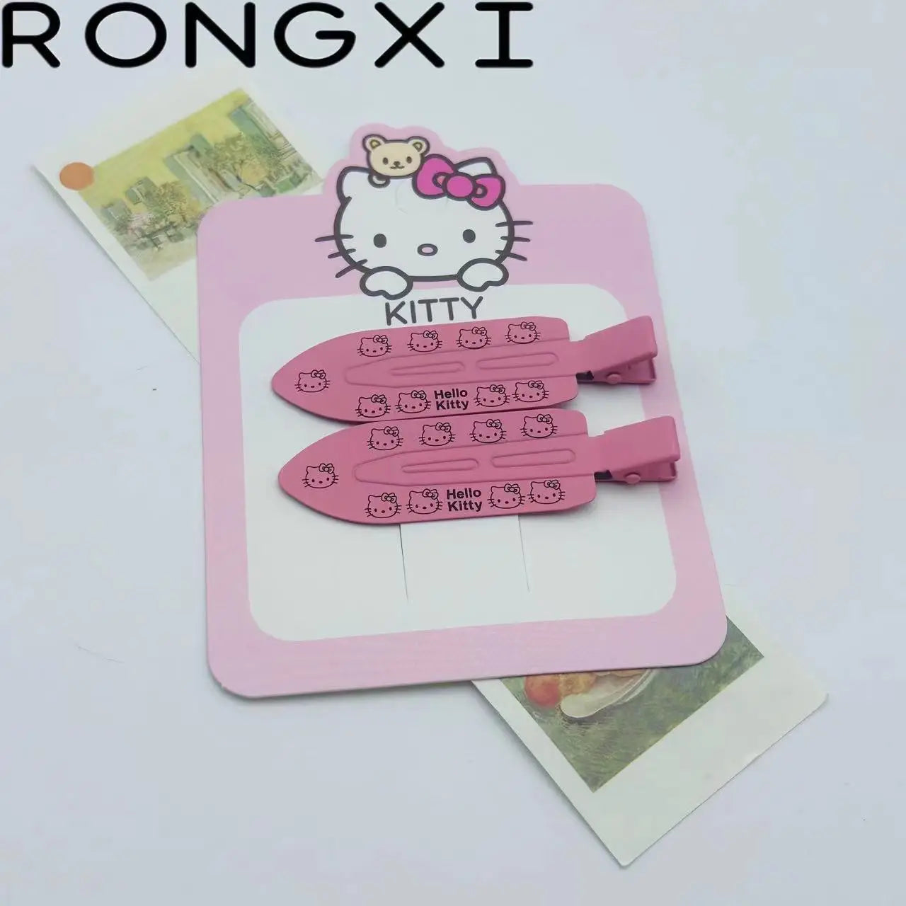 2pcs Hello Kitty Seamless Hairpin
