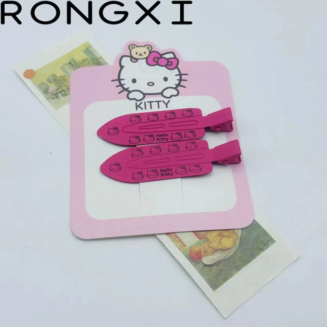 2pcs Hello Kitty Seamless Hairpin