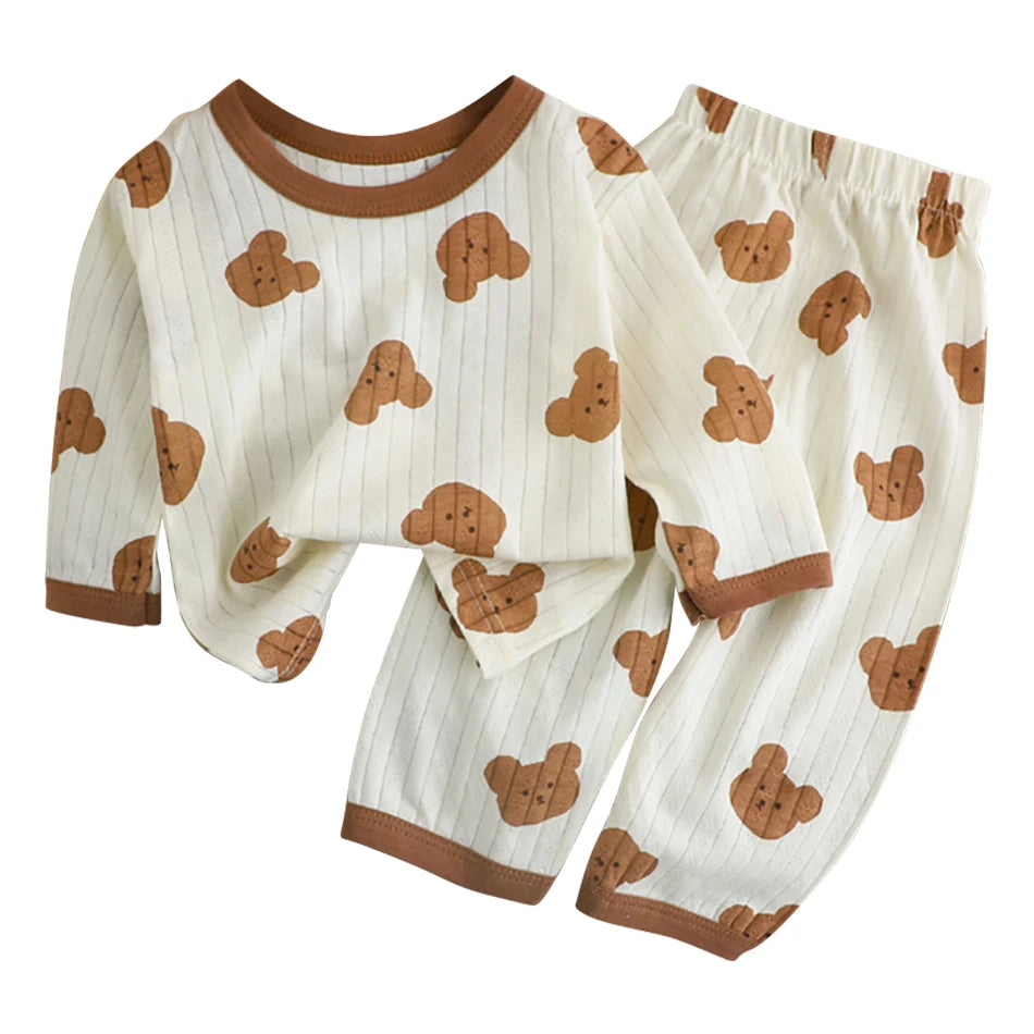 Cotton Long Sleeve and Pants Pajamas Set