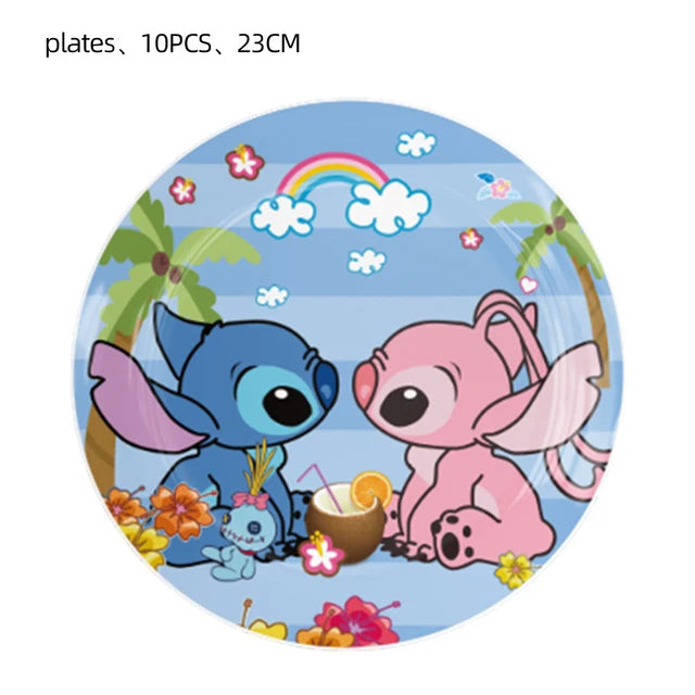 Disney Blue Stitch Birthday Party Supplies