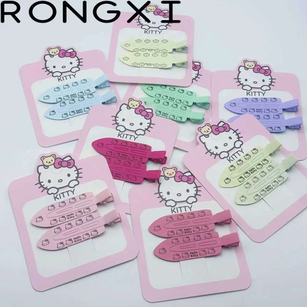 2pcs Hello Kitty Seamless Hairpin